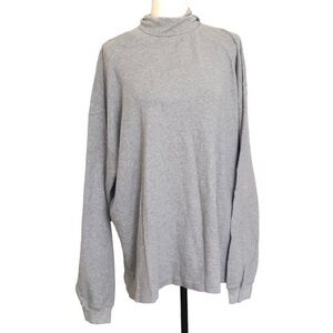 NWOT Weatherwear Turtle Neck Grey Sweatshirt Size XXL